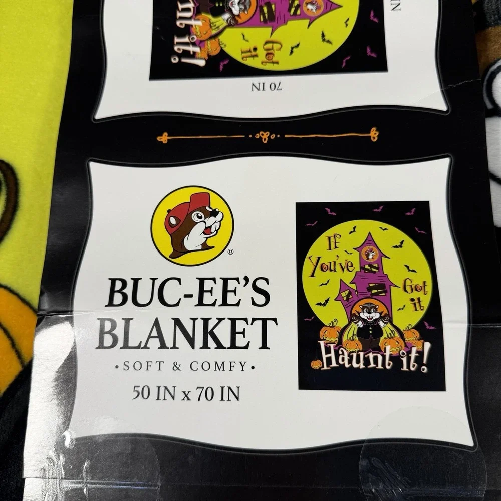 2023 Buc-ee's HALLOWEEN Limited Edition Plush Throw Blanket 50
